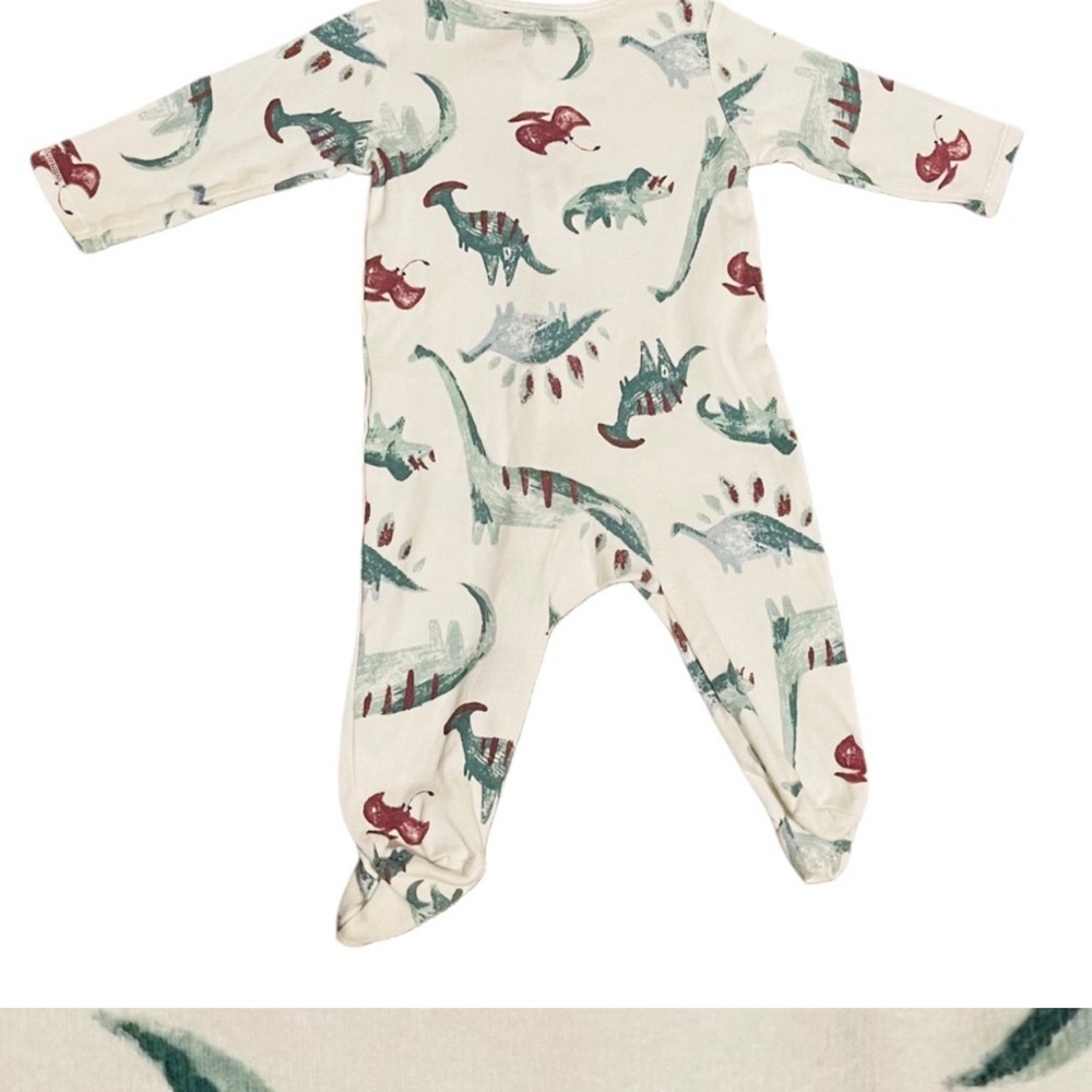 Carter's 6 Months Baby Boy Bundle of 2 - “Dinosaur” Sleeper and “Reptile” Romper - Picture 3 of 8
